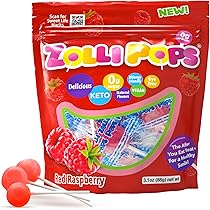 Zollipops Clean Teeth Pops, Anti Cavity Lollipops, Raspberry, 15